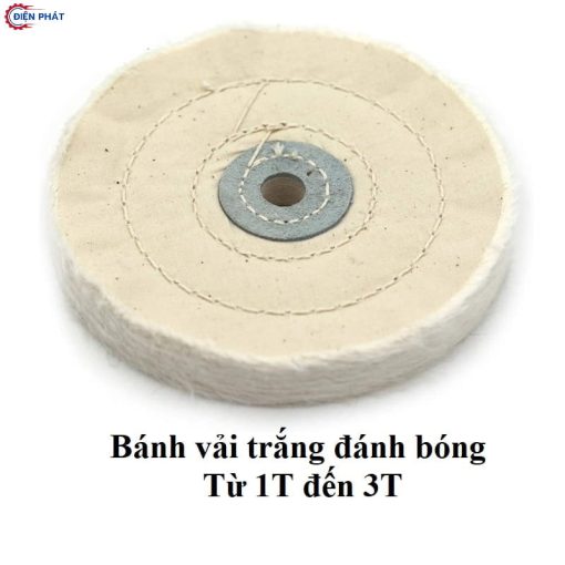 Bánh vải trắng đánh bóng