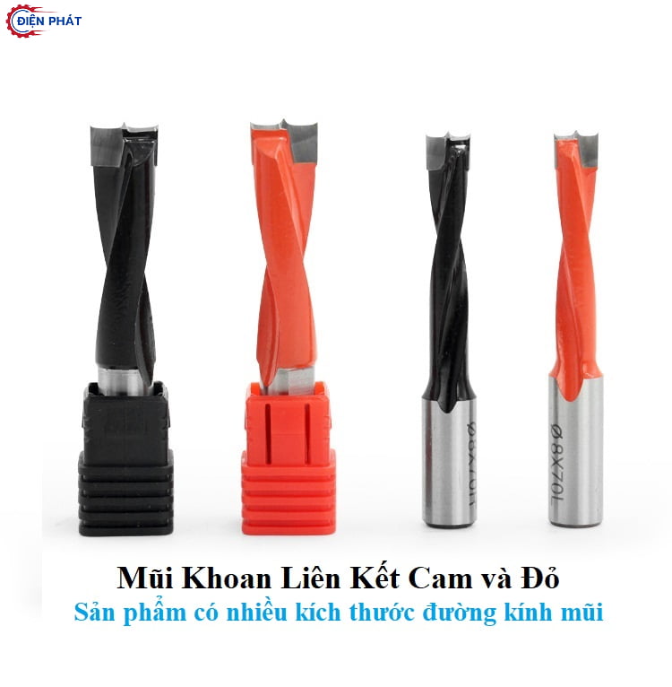Mũi Khoan Liên Kết Cam 3ly đến 7.8ly