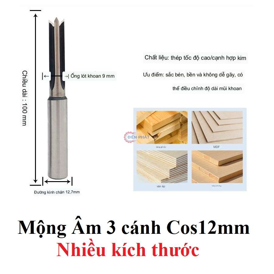 Mũi Mộng âm 3 cánh