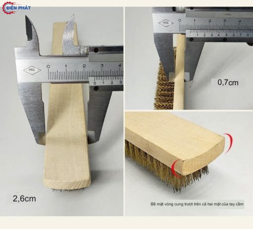 Bàn chải cước thép cán gỗ